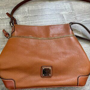 Dooney & Bourke Pebble Grain Small Tassel Crossbody Shoulder Bag